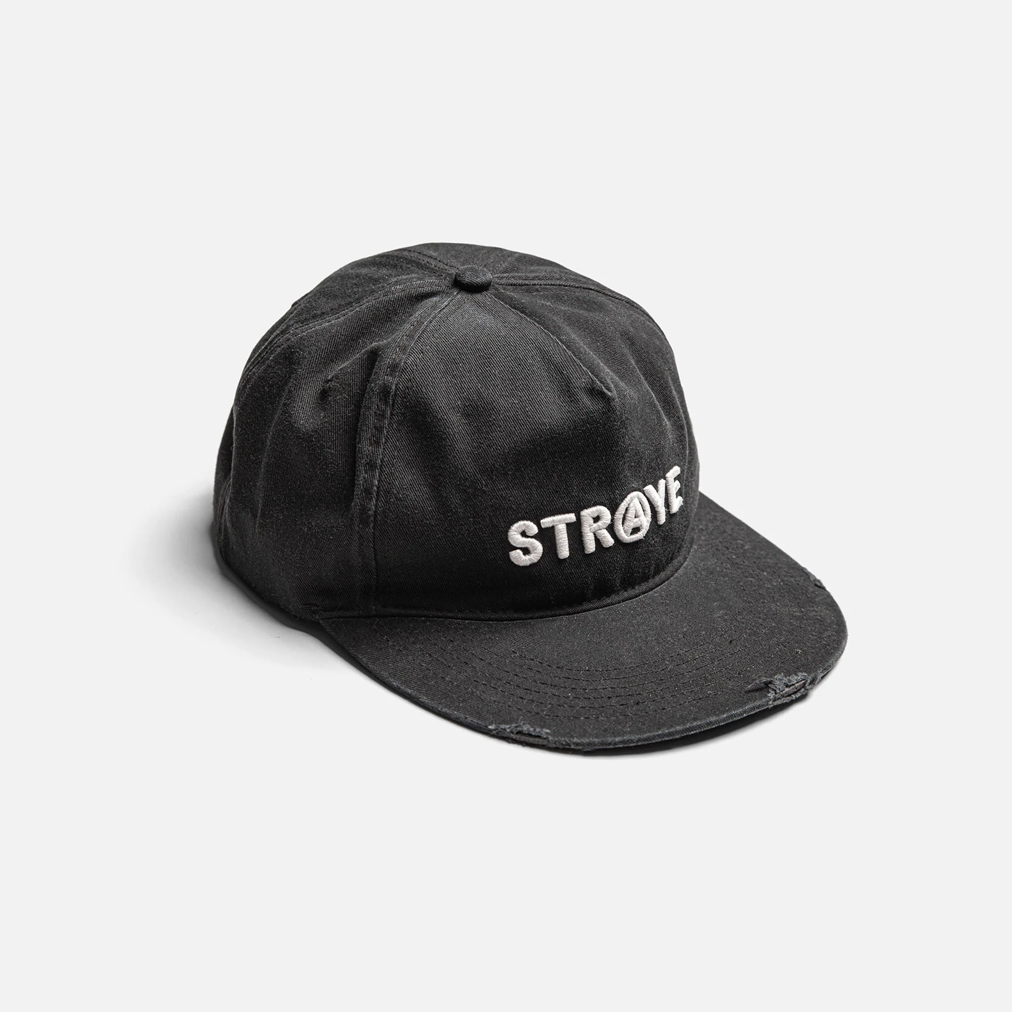RIPPED CAP - WASHED BLACK